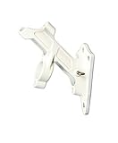 Toland Home Garden 2-Position White Metal Bracket Holder for House Flag 1' Diameter Pole - 410111