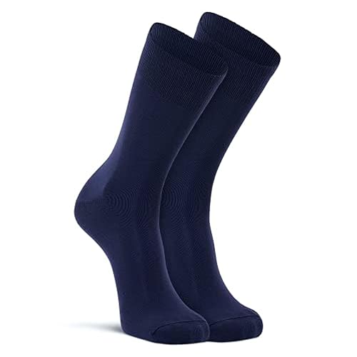 FoxRiver Standard Wick Dry Auras Ultra-Lightweight Adult-Unisex Liner Crew Socks, 1 pcs, Dark Navy, Large