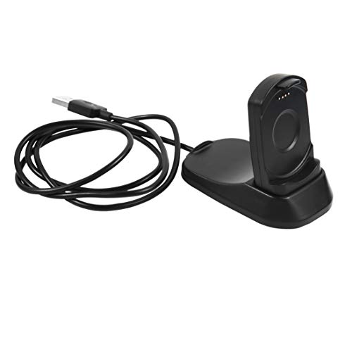 E ECSEM Compatible with TicWatch Pro Charger Charging Stand, Charging Dock Station Cradle Holder Accessory with 1m USB Cable for TicWatch Pro Bluetooth Smart Watch