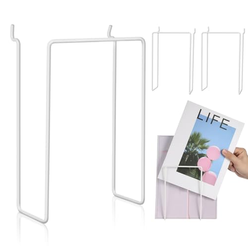 Support de rangement mural en métal OUNONA 4 pièces crochet outil pour panneau perforé