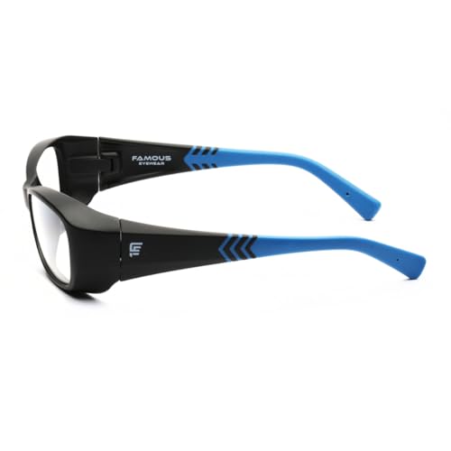 Image of FAMOUS Prescription safety eyeglass frames for men and women polycarbonate material replaceable Lens