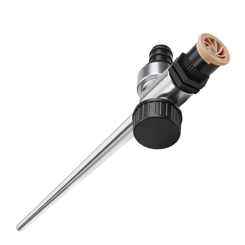 UZYXC 1 Irrigatore Prato e Sprinkler: Innaffiatura con Ugello Rotondo Regolabile 0-360°, per Piccole Aree Esterne Giardino