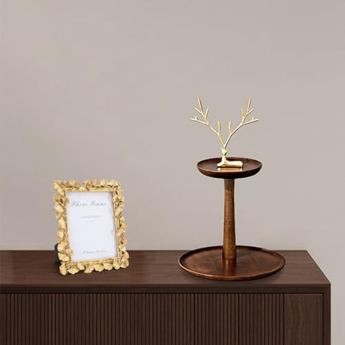 Image of 6x8 Vintage Picture Frames, Picture Frame for Table Top Display and Wall Hanging Home Decor (Gold 02, 6x8 Inch)