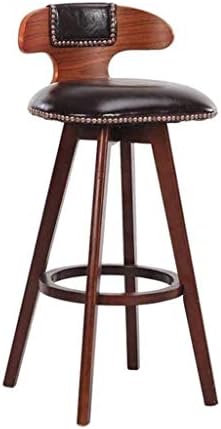 CDYD Nordic Light Luxury bar Chair Simple net red bar Stool Front Desk Cafe Restaurant Leisure Back high Stool (Color : E)