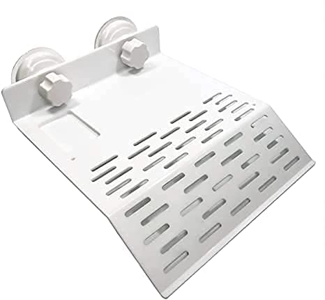 Sage Square Platform Cum Basking Ramp (with Food Bowl) for Aquarium Decor with Suction Cup for Turtle/Reptile/Aquarium/Small Amphibians (Large Size)