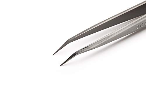 Weller Erem 3CBS Precision Tweezers, Curved 40°, with Pointed Tips - Image 4