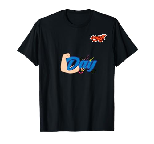 bras fort Athleisure jour émoticône emojis T-Shirt