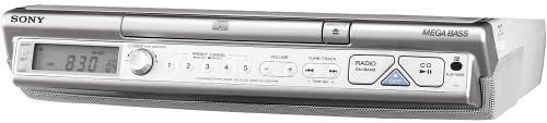 Sony ICF-CD543RM Radio Reloj CD Cocina (Plata) (Descontinuado por el fabricante) (renovado)