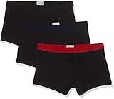 Praktischer Dreierpack Shorts aus hochwertiger Baumwolle mit Elasthan, mit weichem ca. 3 cm breiten farbigen Logobund im sportiven Look