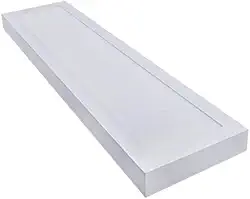 Luminaria Plafon Painel Sobrepor 24w LED Retangular 4000K LED Teto Branco Neutro 60x15cm Iluminação Quarto Sala Casa