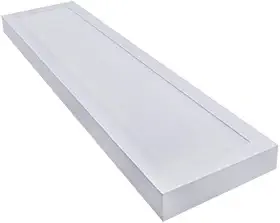 Luminaria Plafon Painel Sobrepor 24w LED Retangular 4000K LED Teto Branco Neutro 60x15cm Iluminação Quarto Sala Casa