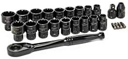 Crescent 25 Piece 3/8" Drive Pass-Thru X6 Standard Spline Mechanics Tool Set - CX6PT25