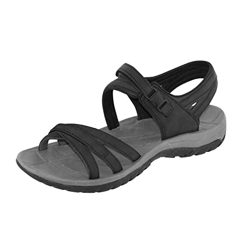 Northside Womens Colette Open Toe Sport Sandal - Lightweight compression molded EVA Insole with Durable Rubber Traction Outsole - Easy On and Off with Quick Release Buckle