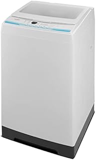 COMFEE’ 1.6 Cu.ft Portable Washing Machine, 11lbs Capacity Fully Automatic Compact Washer with Wheels, 6 Wash Programs Laundry Washer with Drain Pump, Ideal for Apartments, RV, Camping, Ivory White