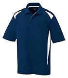 Augusta Sportswear Mens Premier Sport Polo Shirt-Navy/White-XL