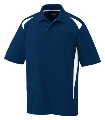 Augusta Sportswear Augusta Premier Polo, Navy/White, X-Large