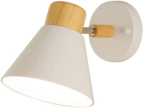 Tono cónico de metal mate lámpara de decoración de pared retro con base E26