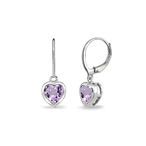 Boucles D’oreilles Argent Sterling 925 Avec Zircon – Style Goutte, 6mm, Dormeuses, Fabrication Thaïlande