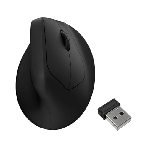 Keychron M5 Kabellose Vertikalmaus (47) 8K Polling Rate PAW3950-Sensor 30.000 DPI 3-Fach Konnektivität (2.4G/Bluetooth/USB-C) bis zu 140h Akkulaufzeit Programmierbar Für Windows/Mac