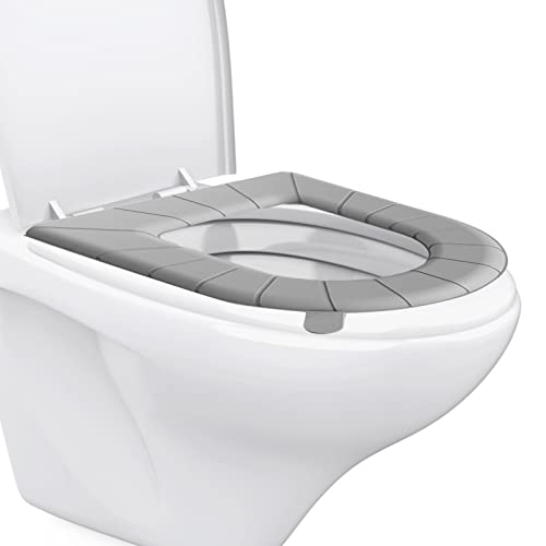 Cyhamse Toilettensitzbezug für Badezimmer, Toilettensitzkissen, selbstklebend, verdickt, keine schmutzigen Hände, das Sitzkissen passt auf fast alle Haushalts-WCs – Bild 7