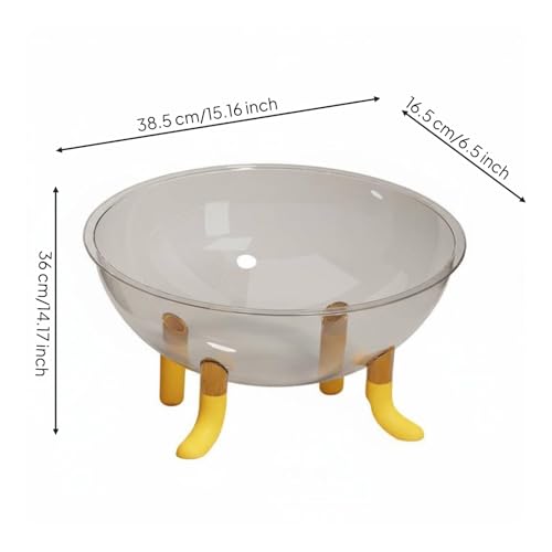 Nid de sommeil pour chat capsule transparente jaune surélevée - 3