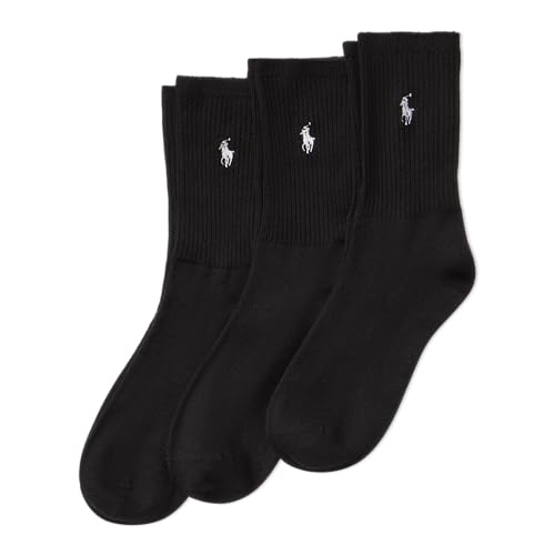 Polo Women’s Super Soft Crew Socks - 3 Pair Pack - Reinforced Heel & Toe