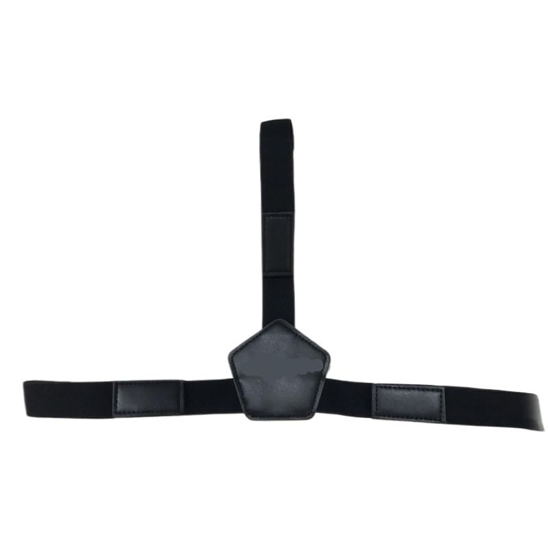 Kompatibel mit Skyzone COBRA X/S FPV-Brillen: Leder-Augenmaske und Stirnband-Set(Black Head Bandage)