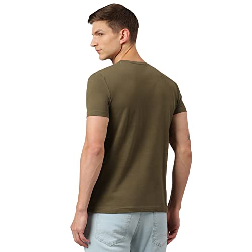 Image of Thomas Scott Men's | Solid | Half Sleeve | Slim Fit | 100% Cotton | Round Neck | Casual Tshirt