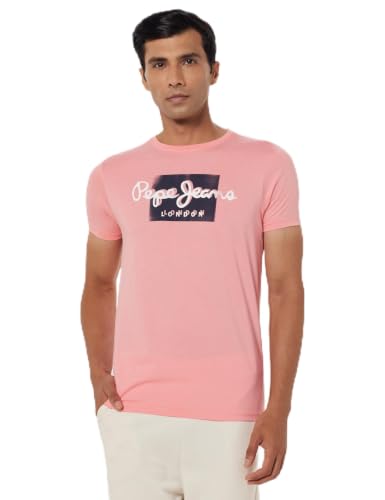 Image of Pepe Jeans Men T-Shirt|Cotton|Slim Fit