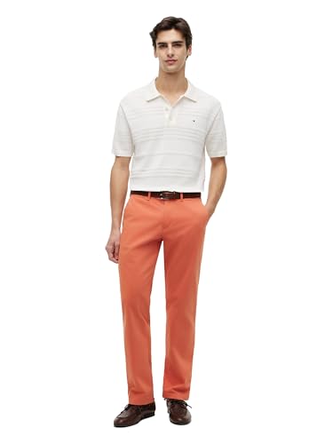 Image of Tommy Hilfiger Men's Stretch Cotton Chino Pants in Custom Fit