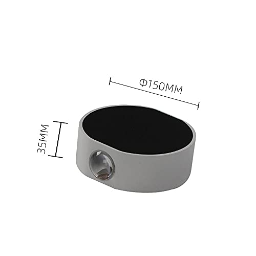 Aplique de pared para exteriores negro ideal para crear terrazas modernas con luz LED fría 7