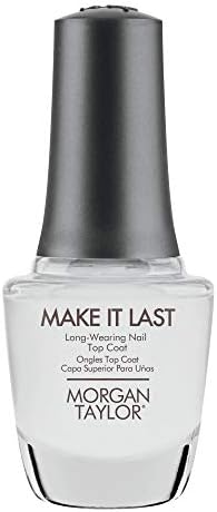 Morgan Taylor Make It Last โ Chip-Resistant Long-Wear Top Coat, 15 mL