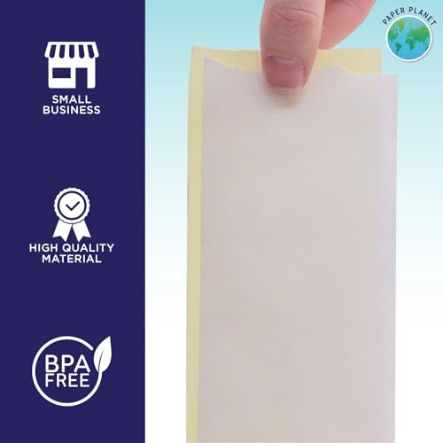 Image of 2-Ply White /Yellow Carbonless Paper for Toast Kitchen Printer by Paper Planet | 18 Rolls | TKP300 SNBC BTP-M300