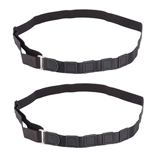 Adjustable Unisex Shirt Stay Belts 2pcs Anti-Slip Wrinkle-Free Tucking Bands for Men and Women Maintain Shirts Tucked a Polished Appearance