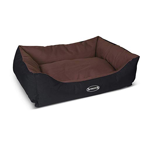 【イギリス発】ラグジュアリーなペットベッド エクスペディションボックスベッド高級ペットベッド 犬ベッド… (L, チョコ)