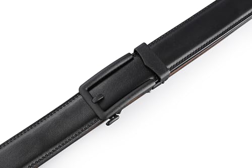 Image of Men's Belt, Ratchet Dress Casual Belt with Adjustable Automatic Buckle Trim to Fit