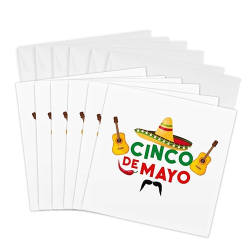 Cartes de vœux Cinco de Mayo guitares pour accompagner vos cadeaux