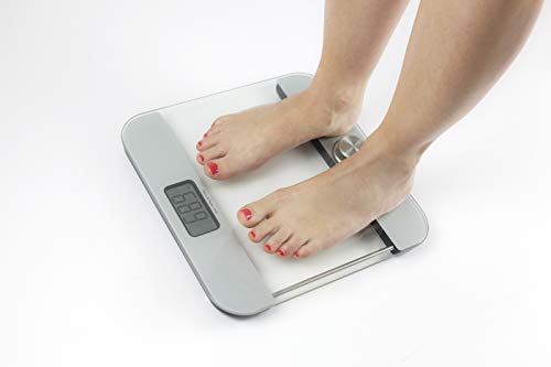 CASO Body Energy Ecostyle - Design-Personenwaage, Testsieger Haus & Garten Test, Batterielose Nutzung, Körperwaage mit hochwertiger Ganzglas-Oberfläche, bis 180 kg in 100 g-Schritten