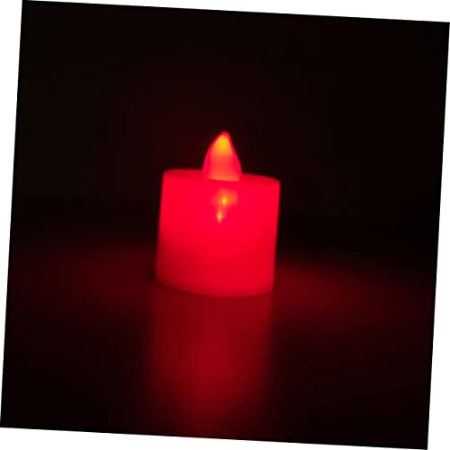 Velas LED rojas pack de 100 unidades decorativas de plástico para bodas 4