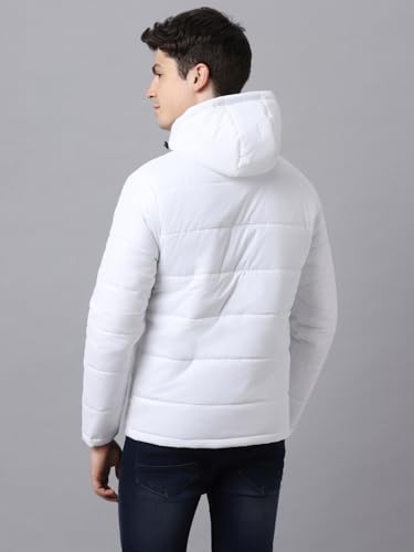 Image of Urbano Fashion Men's Full Sleeve Zippered Hooded Neck Puffer Jacket