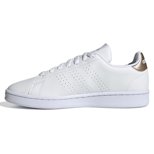 Image of adidas Womens Advantage Lace Up Sneakers Shoes Casual - White