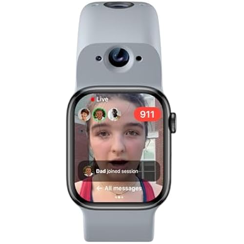 Wristcam, Smart Dual-Camera Band for Apple Watch (Apple MFi Certified), 8MP Sensor, Full HD Video/720P Sport Mode, (New) Pro. Image Stabilization, WiFi, IP68 Water Resistant, Siri Integration