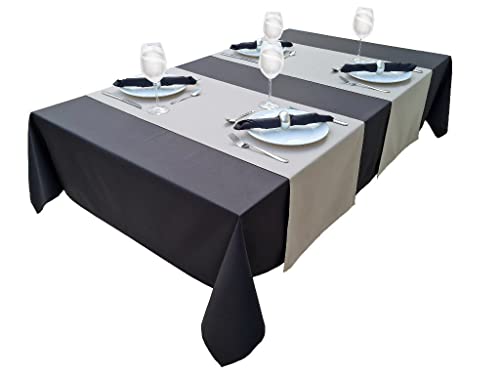 Lemos Home Hochwertiger Tischläufer Tischwäsche aus 100% Baumwolle Kollektion Konzept, Farbe & Größe wählbar (Tischläufer - 40x250cm… – Ansicht 3