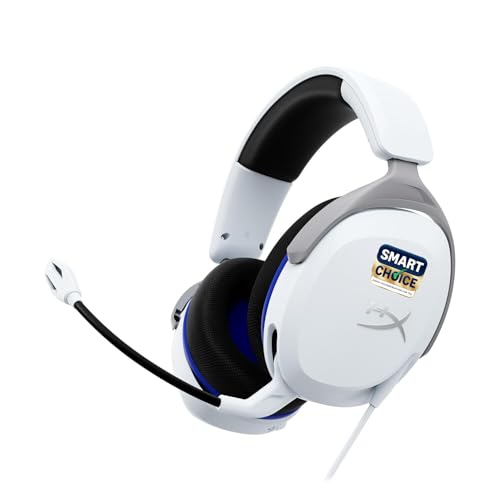 HyperX Cloud Stinger 2 Core Smartchoice- Gaming Headset for PlayStation, Lightweight Over-Ear Headset with mic, Swivel-to-Mute Function, 40mm Drivers 