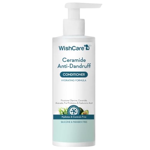 WishCare Ceramide Anti Dandruff Conditioner | Reduces Dandruff & Scalp Itchiness | Conditioner For Dry Hair, Frizzy Hair | With Piroctone Olamine & Hyaluronic Acid | 200ml