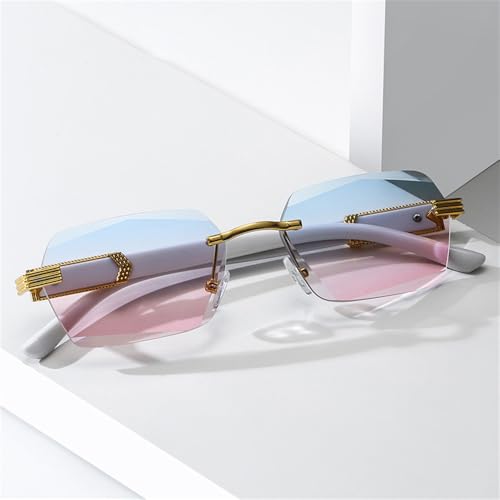 UV400 Protection Sunglasses for Men & Women | Rimless Gradient Lens | for Driving & Outdoor Sports3