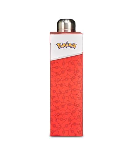 Seven Gourde Pokemon, rouge, 500 ml, en acier inoxydable, sans BPA, hermétique, chaud 12 h/froid 24 h, anti-fuite, école, sport, voyage, pour enfants, idée cadeau – vue 4