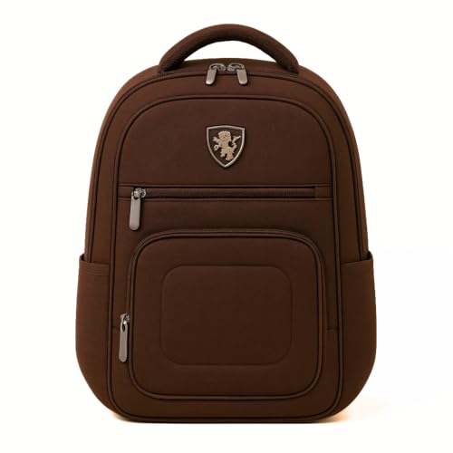 Mochila unissex Multifuncional Para Laptop 15.6' | Espaçosa, Antifurto, Impermeável, Viagem Trabalho Escola (marrom)