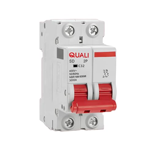 Disjuntor Bipolar 20A 32A 40A 50a Proteção para Quadros de Luz Ca...