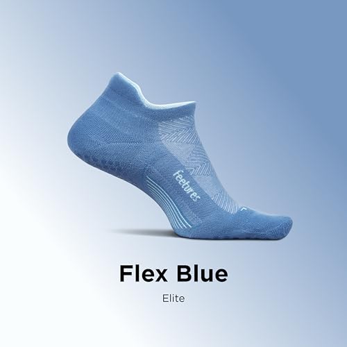 Image of Feetures Elite Light Cushion Mini Crew Sock - Sport Sock with Targeted Compression - Medium, 2022 USA (1 Pair)